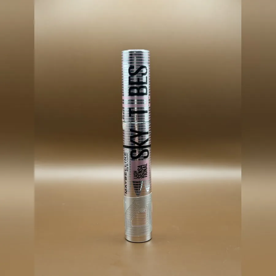 Maybelline Lash Sensational Sky Tubes mascara in a silver and pink tube